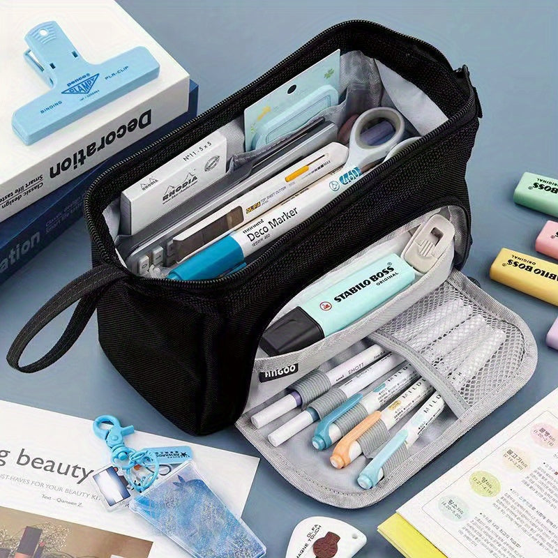 1pc Large-capacity Pencil Case Cute Pencil Pouch For Girls Boys Student Aesthetic Pencil Case For Middle High School Office Supplies Eid Al-Adha Mubarak