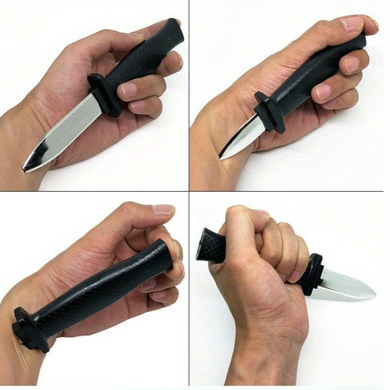 [Black PVC Retractable Knife] Retractable Black PVC Knife Prop | Magic Trick Dagger for Pranks, Jokes, Halloween, and Christmas Gifts, Suitable for Ages 18+