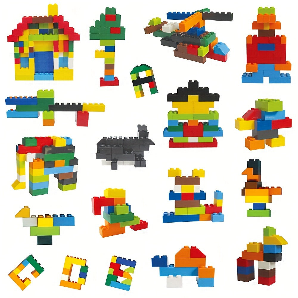 [Colorful Blocks] 500pcs Educational Building Blocks Set | Colorful DIY Construction Toys for Youngsters - Perfect for Boys & Girls, Ideal Christmas, Thanksgiving & Birthday Gifts, Small Particle, Puzzle