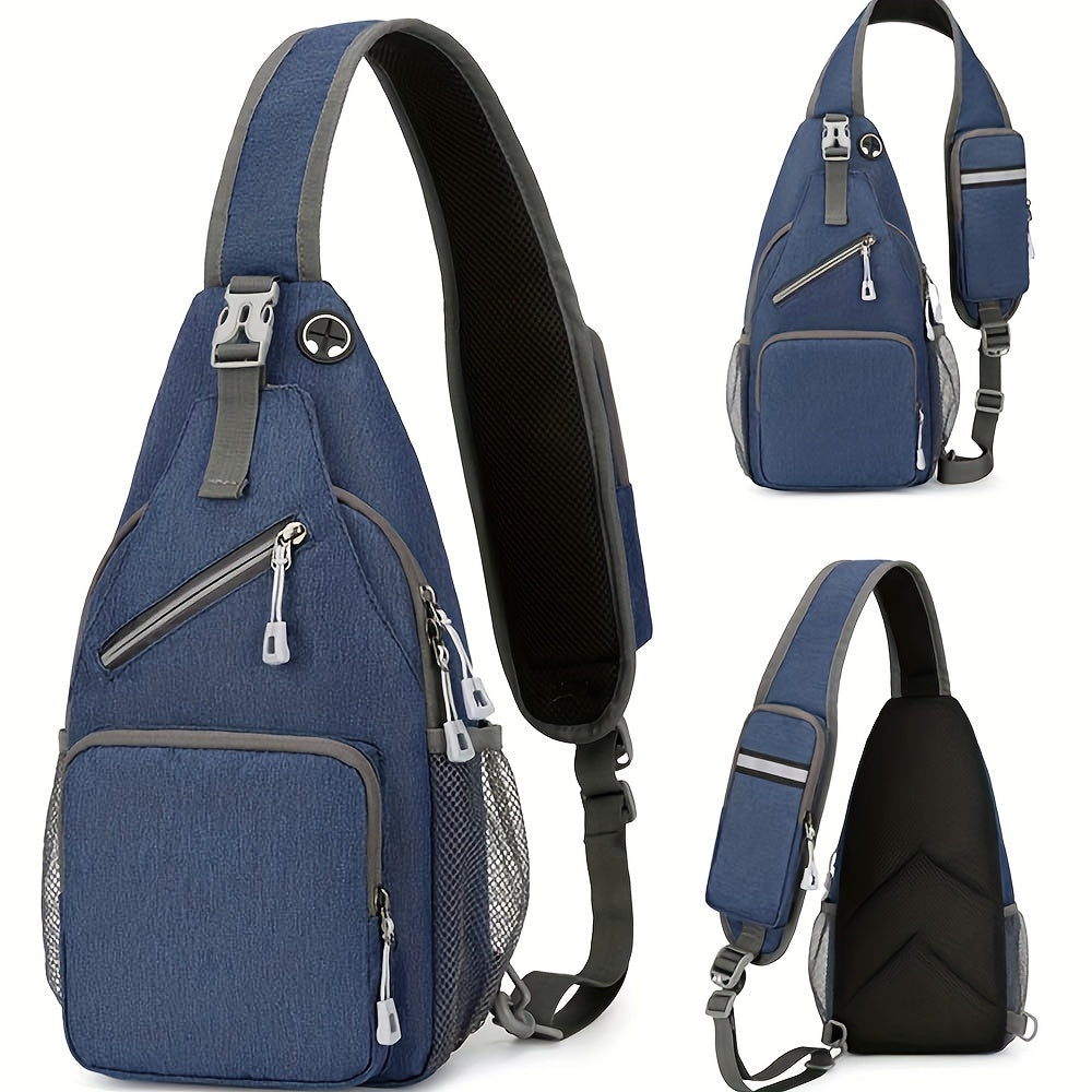 Sling Bag Lightweight Crossbody Sling Backpack for Women Men Large Shoulder Chest Bag Daypack for Hiking Traveling