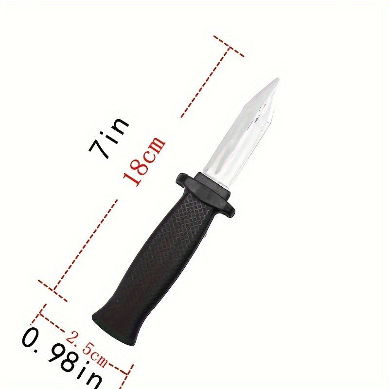 [Black PVC Retractable Knife] Retractable Black PVC Knife Prop | Magic Trick Dagger for Pranks, Jokes, Halloween, and Christmas Gifts, Suitable for Ages 18+