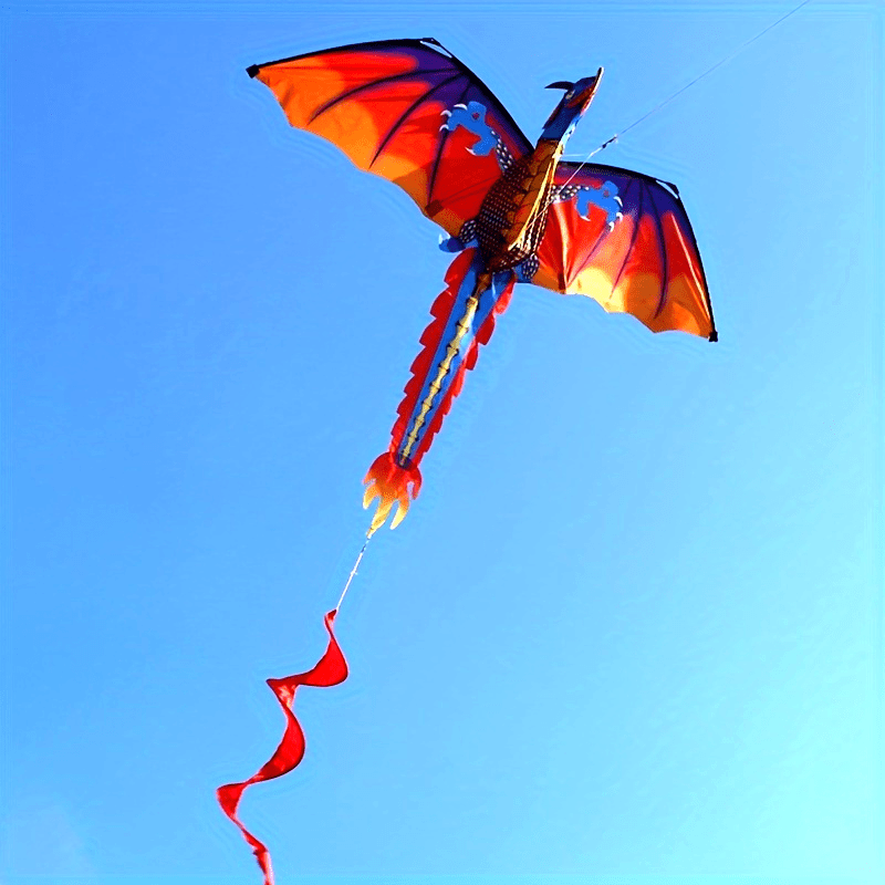 3D Dragon Kite - Three-Dimensional, Unique, Fun for Outdoor Activities