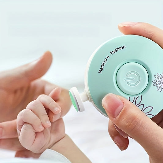 (Without battery)3pcs Electric Baby Nail Trimmer Kid Nail Polisher Tool Infant Manicure Scissors Baby Hygiene Kit Baby Nail Clipper Christmas Halloween Thanksgiving children's gifts