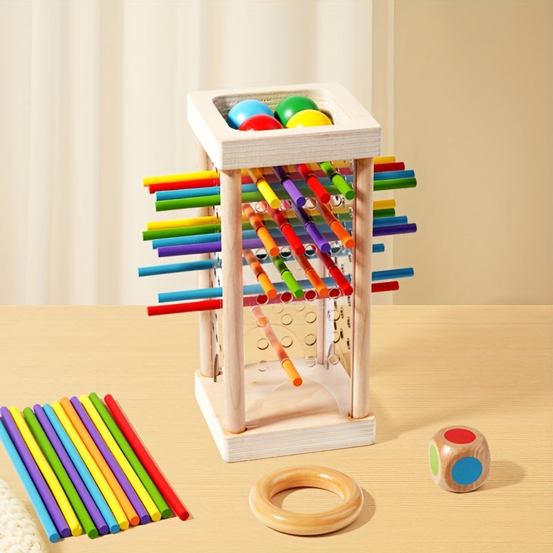 Wooden stick games, wooden educational children's toys, essential parent-child games, interactive toys and games, exercise logical thinking skills, Easter, Thanksgiving perfect gift