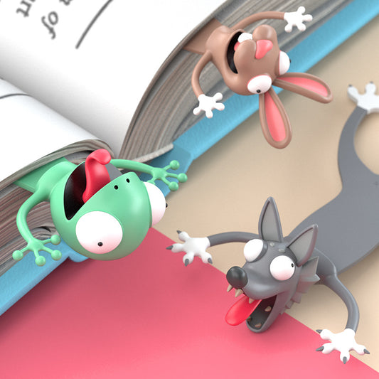 1pc 3D Animal Series Cute Bookmark, 10 Styles Available, Novelty Funny Cute Stationery