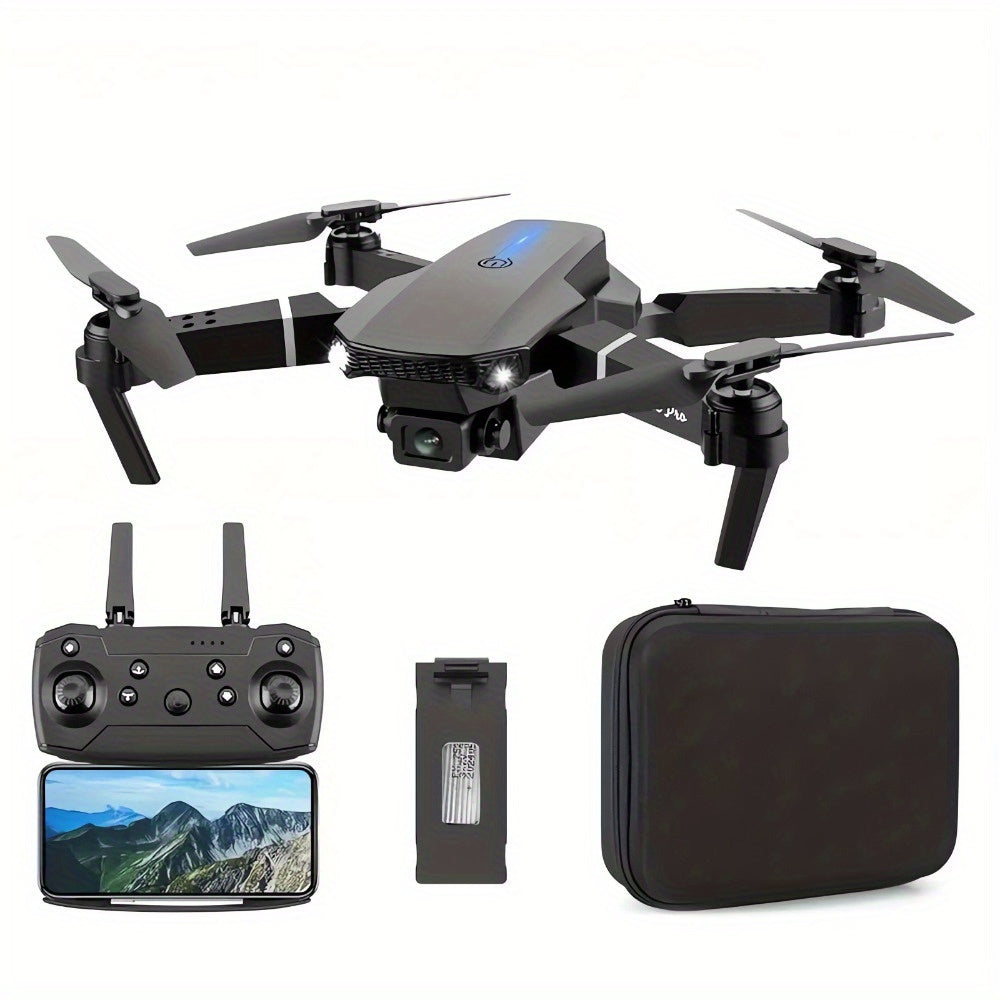 Top Selling Remote Control Aircraft HD Dual Camera Foldable Remote Control Drone One Click Easy Take-off and Landing Remote Control Quadcopter for Beginners and Enthusiasts Affordable Drone Halloween, Christmas and New Year Holiday Gifts