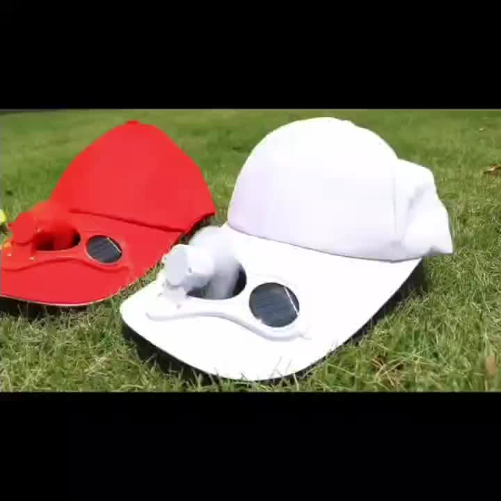 [Solar Powered] Solar-Powered Fan Baseball Cap | Black, Breathable & Comfortable | Summer Hat with Integrated Fan | Outdoor Sports & Travel | Durable Headgear | Without Battery