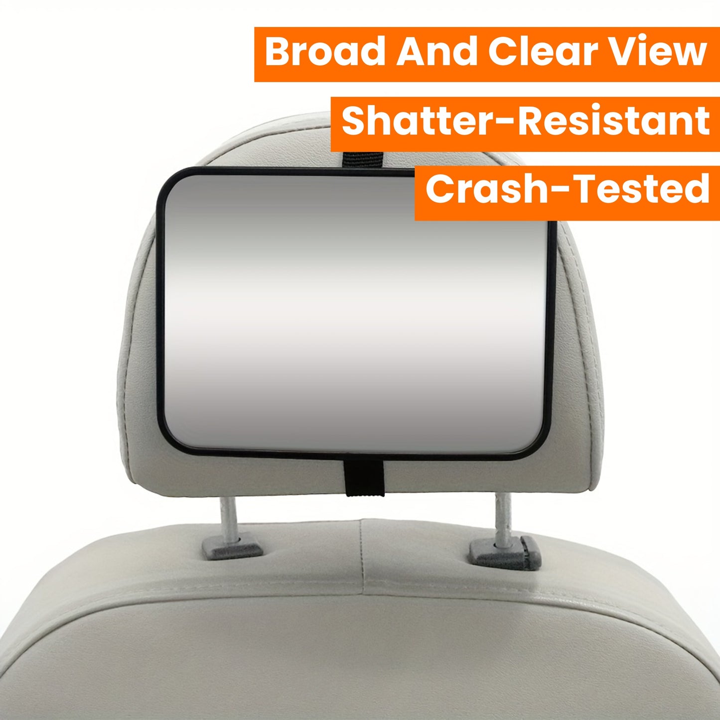 [Crash-Tested Car Mirror] Shatter-Resistant Car Mirror | Designed for Rear-Facing Infants, Crash-Tested, Providing a Broad And Clear View