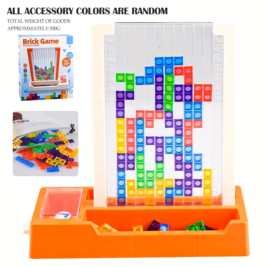 [Creative DIY Brain Teaser] 3D Mixed Color ABS Construction Toys - Creative DIY Stackable Brain Teaser Game Set - Educational Gift for Ages 8+