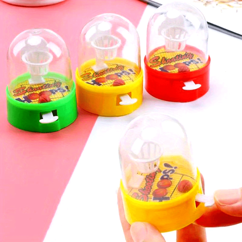 20pcs Mini Desktop Fingers Basketball Shooting Game Toys Youngsters Birthday Party Favors Supplies Pinata Filler Bag Sport Theme Party random color