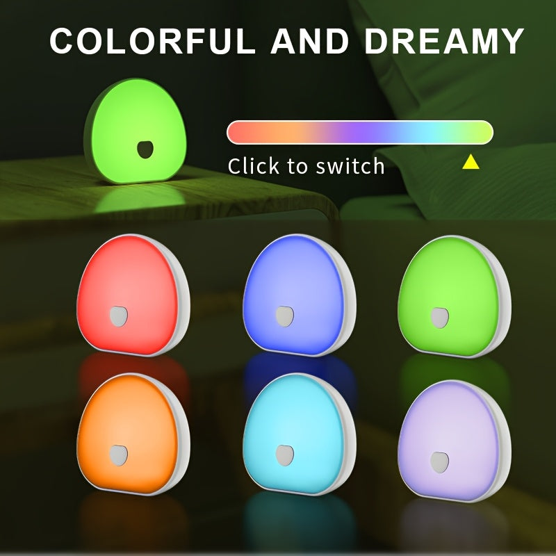 [White Noise Night Light] Multiple Colors White Noise LED Night Light | Stepless Dimming, with Timer, Sleep Sound White Noise with Natural Soothing Sounds, Memory Function Portable Sleep Device with 1200Mah Rechargeable Lithium Battery