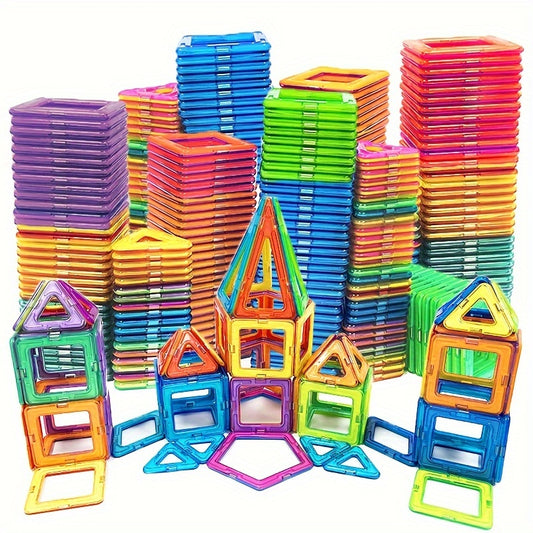DIY Magnetic Building Blocks, Large STEM Construction Toy Set, Educational Magnet Toys for Learning, Assorted Colors for Birthday Gifts. for Winter
