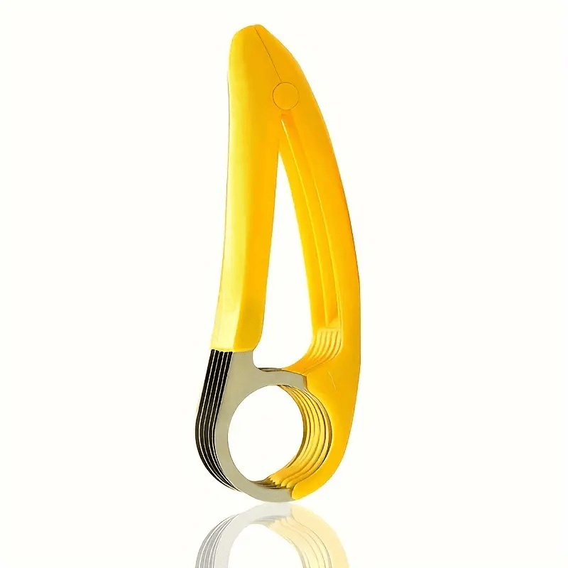 1pc Stainless Steel Banana & Cucumber Slicer - Food-Safe, Easy to Use, Ideal for BBQs & Outdoor Cooking, Kitchen Gadget, Outdoor Kitchenware, Essential Tool for Camping and Dinin