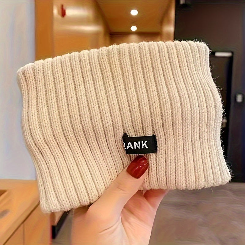 Stylish and Cozy &apos;s Knitted Headband - Soft, Warm Winter Hat for Outdoor Activities, Skiing, and Hiking - Fashionable Solid Color Accessory