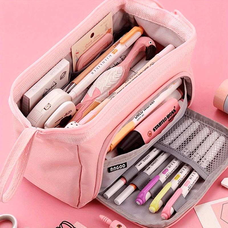 1pc Large-capacity Pencil Case Cute Pencil Pouch For Girls Boys Student Aesthetic Pencil Case For Middle High School Office Supplies Eid Al-Adha Mubarak