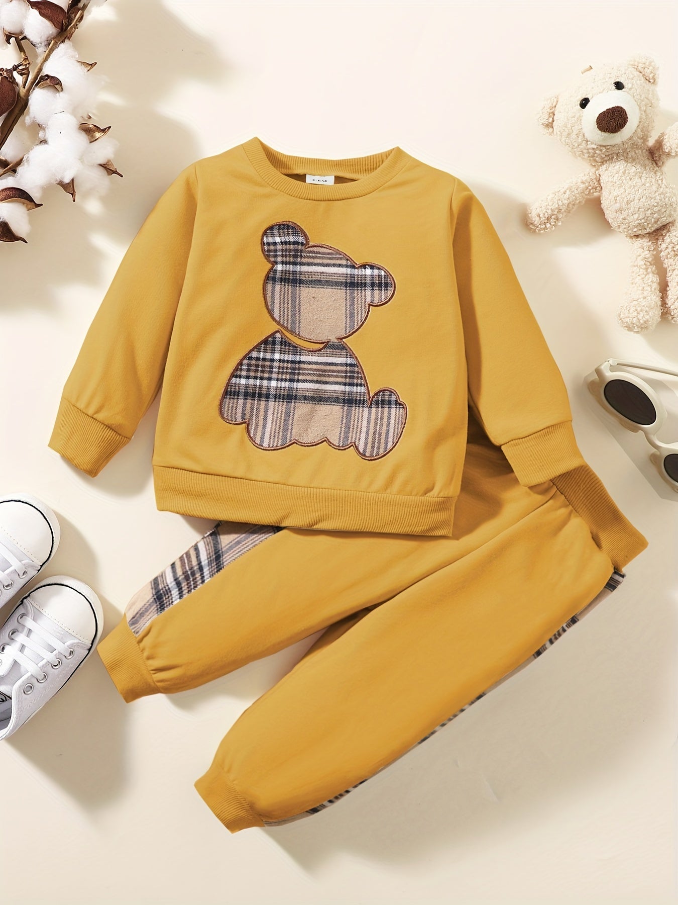 Toddler Baby Boy Clothes Set Long Sleeve Sweatshirt Top Casual Pants Fall Winter Outfit Sweatsuit, Perfect for Outdoor