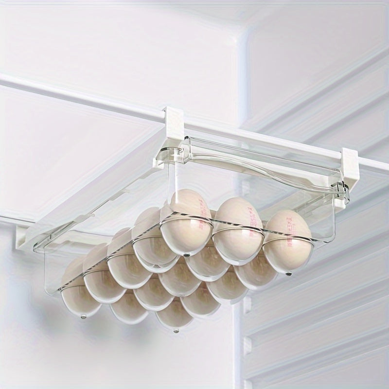 Transparent Kitchen Storage, 1pc/2pcs Refrigerator Hanging Drawer, Vegetable and Fruit Preservation Freezer Box