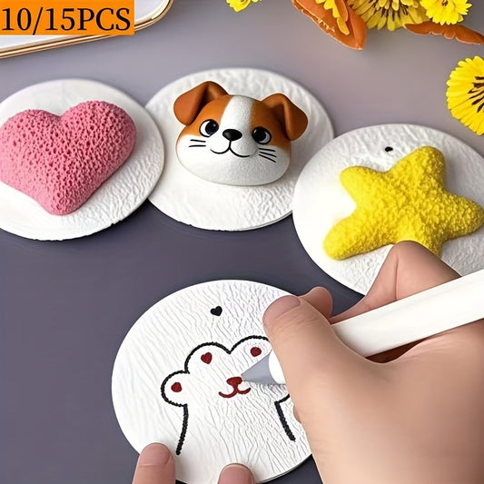 10/15pcs - Three-Dimensional Round Board Paper, Foam Expansion Art Craft Paper, Interesting Paper Crafts for DIY Activities And Creative Activities - Ideal Gift Choice, Suitable for Christmas, School, Office, Family Activity Interaction, Emotional Communi