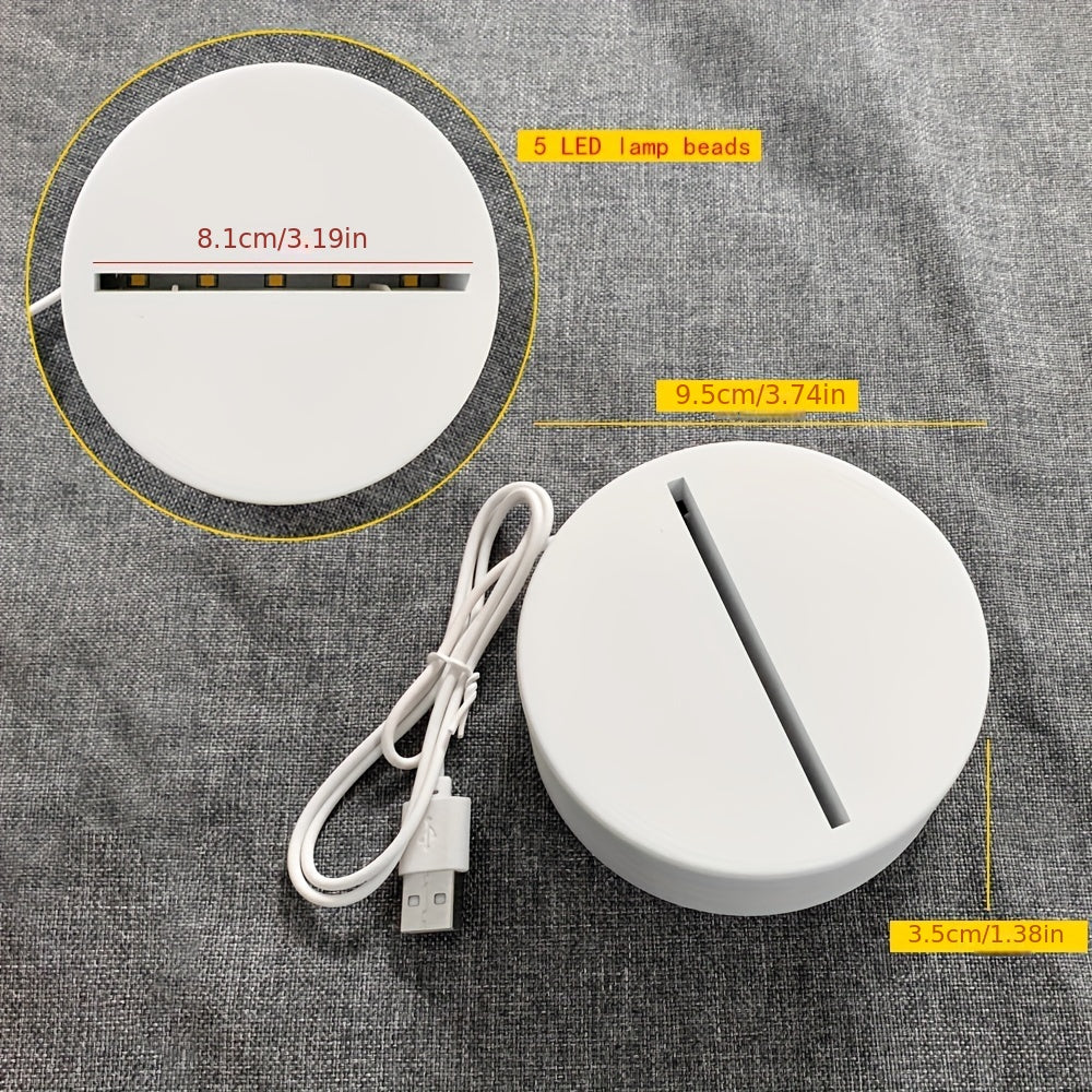 USB-Powered LED Message Board Night Light with Pen - Modern Acrylic Surface for Notes, Stars & Hearts Design, Warm White Light Bedroom Decor, Gift for Girlfriend, Wife, Anniversary, Ambient Lighting, Creative LED Lighting, Smooth Writing Surface