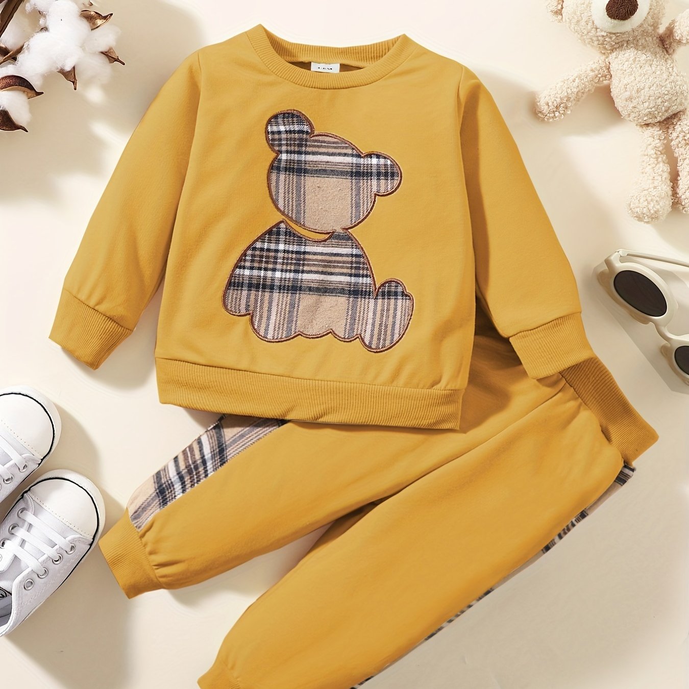 Toddler Baby Boy Clothes Set Long Sleeve Sweatshirt Top Casual Pants Fall Winter Outfit Sweatsuit, Perfect for Outdoor
