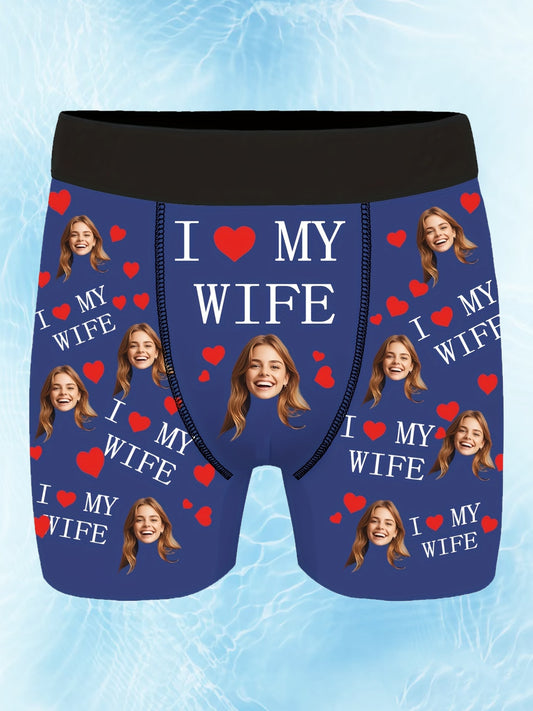 Of Personalized Boxer Shorts with Images, Unique Face Photo Boxers, Fun Underwear Featuring Faces, And Amusing Prank Gifts for Dad/Husband/Boyfriend.