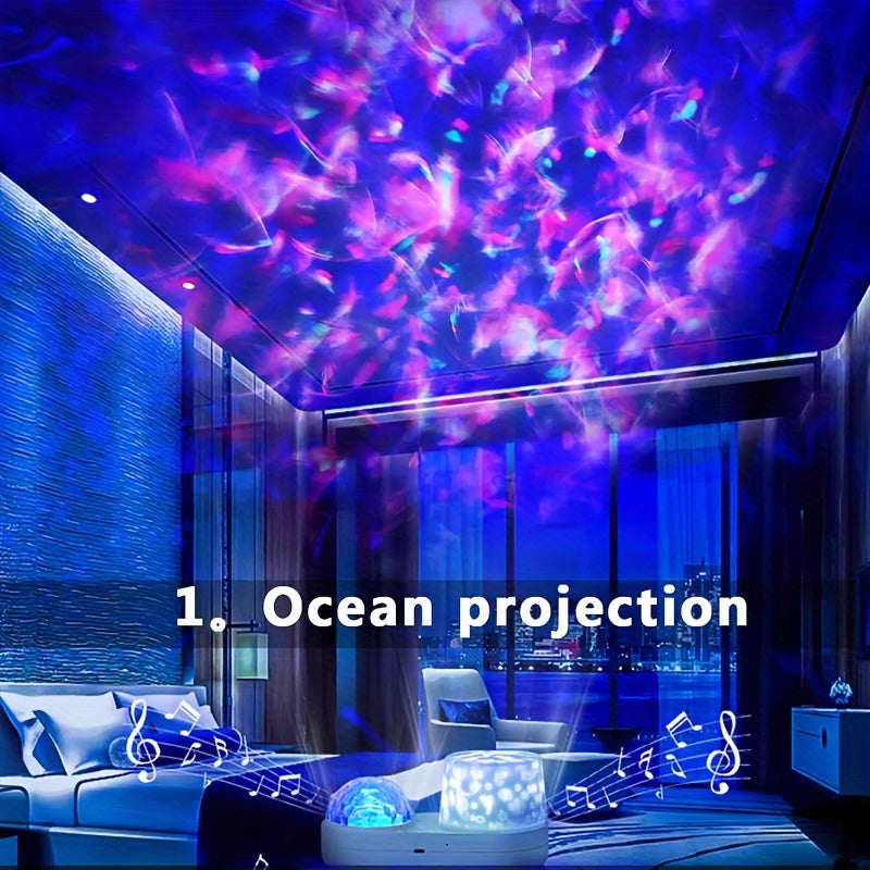 1pc Star LED Night Light Projector Star Ocean Light Girls Toys Suitable for 3-12 Years Old Boys Girls Gifts 3-12 Years Girls Boys Toys Birthday Christmas Gift Bedroom Decor Blue, Best for Christmas