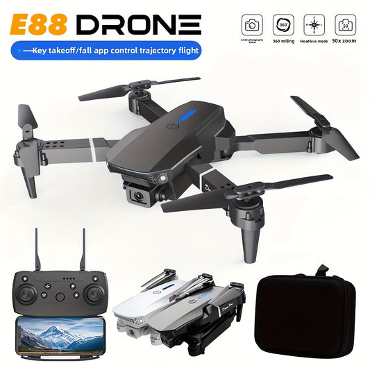 Top Selling Remote Control Aircraft HD Dual Camera Foldable Remote Control Drone One Click Easy Take-off and Landing Remote Control Quadcopter for Beginners and Enthusiasts Affordable Drone Halloween, Christmas and New Year Holiday Gifts