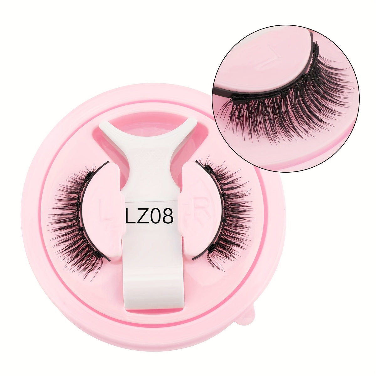 YSDO Magnetic False Eyelashes - Soft, Ultra-Light, Easy-to-Apply Pair with Retaining Clip, Natural Curl Style for Everyday Wear, Everyday Eyelash Enhancement|Natural Curl Lashes|Magnetic Eyelash Holder, Eyelash Extensions
