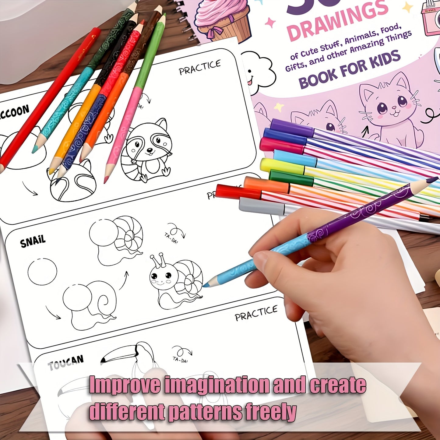 [Cute Drawing Guide] 300 Cute Step-by-Step Simple Drawings | How to Draw Anything for Painting Enthusiast, Animals, Food, Gifts, and more Amazing Stuff