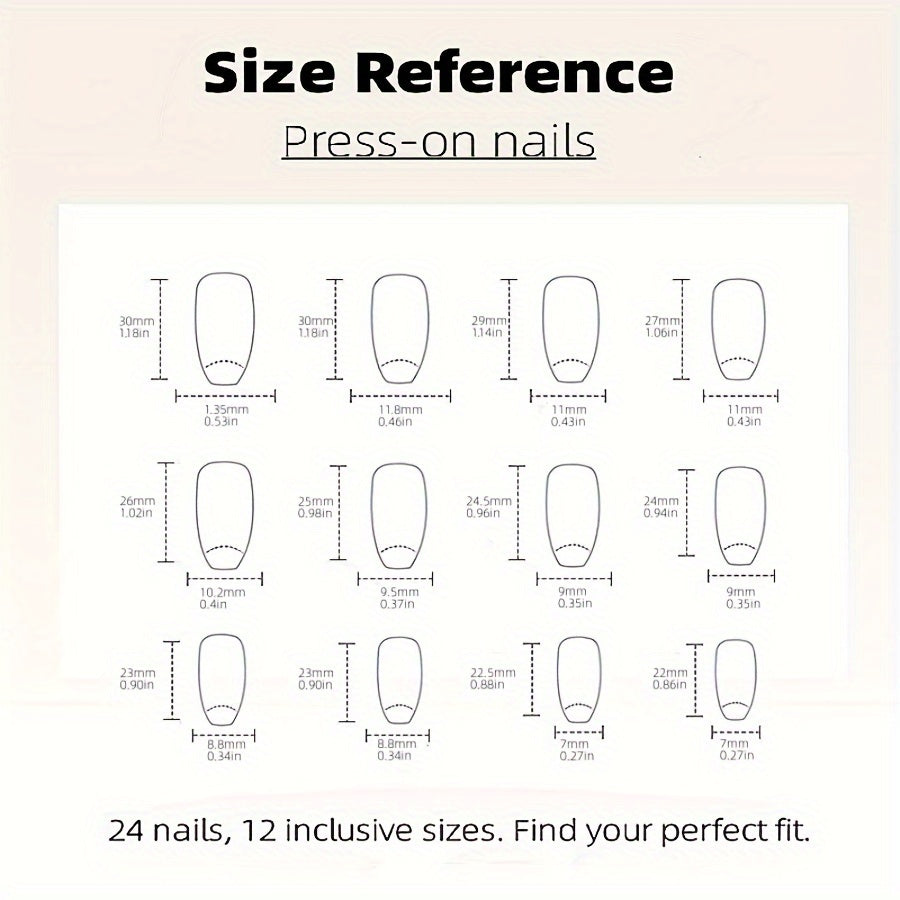 24pcs Pink French Press-On Nails with Bow & Dot Design - Short Coffin Shape Glossy Fake Nails for Women & s, Everyday & Special Occasions, Nails Accessories, Fashion Accessories, Sweet Aesthetic Nails, Decorative Pressons