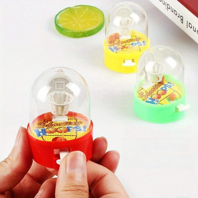 20pcs Mini Desktop Fingers Basketball Shooting Game Toys Youngsters Birthday Party Favors Supplies Pinata Filler Bag Sport Theme Party random color