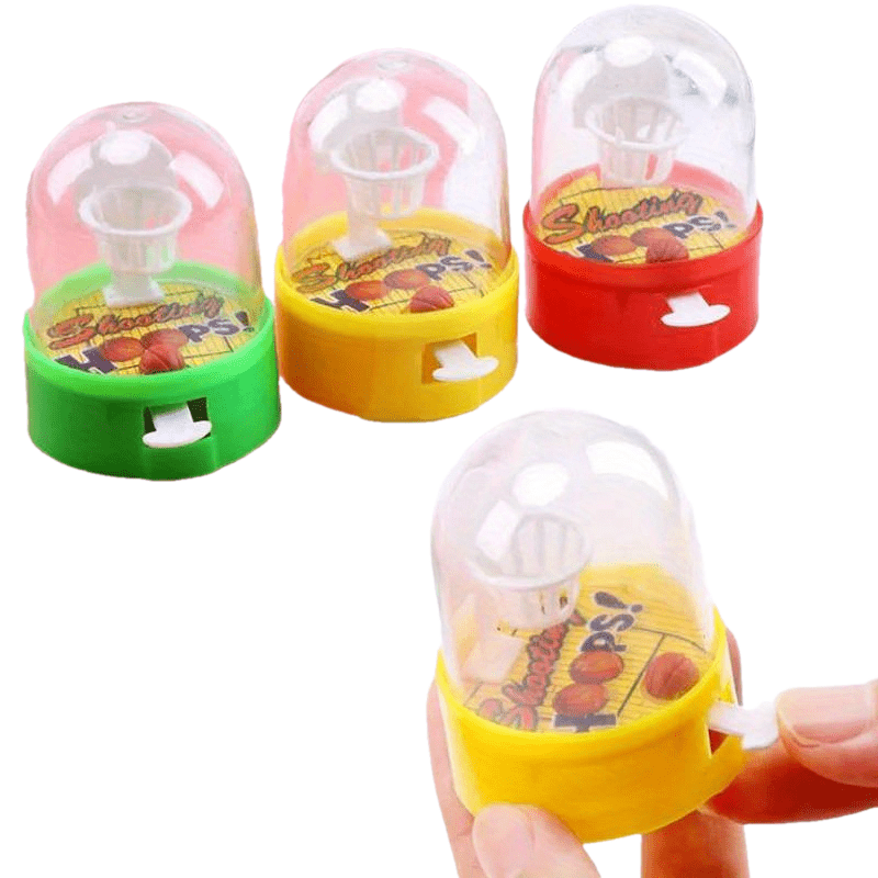 20pcs Mini Desktop Fingers Basketball Shooting Game Toys Youngsters Birthday Party Favors Supplies Pinata Filler Bag Sport Theme Party random color