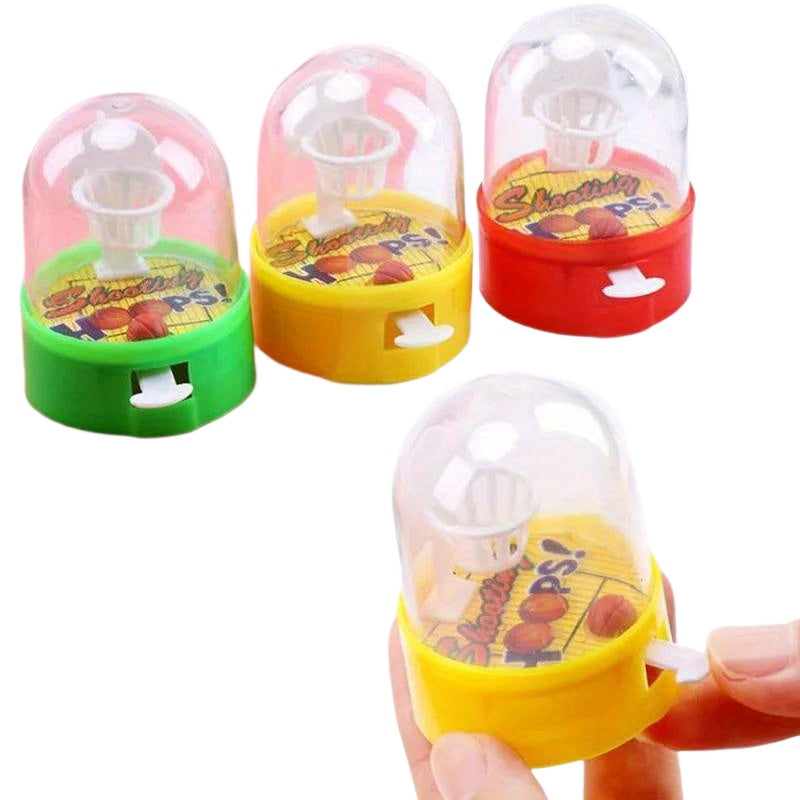 20pcs Mini Desktop Fingers Basketball Shooting Game Toys Youngsters Birthday Party Favors Supplies Pinata Filler Bag Sport Theme Party random color
