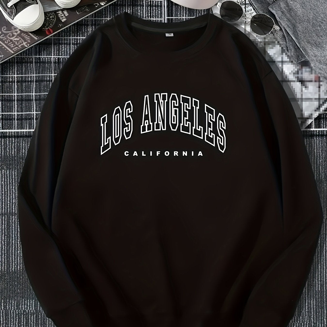 Cozy Letter Print Crew Neck Pullover Sweatshirt - Fashion Sweatshirts for Women - Soft, Casual, Long Sleeve, Fall and Winter Essential, Comfortable Women's Clothing for Everyday Wear