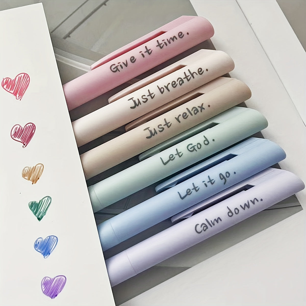 [Anxiety Release] Morandi Aesthetic Gel Ink Pen | 6pcs | Soft Touch | Smooth Writing | Dry Fast | Journaling School&Office Supplies