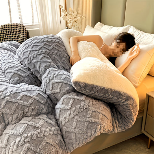 Soft and Thick Luxurious Taffeta Comforter - Machine Washable for All Seasons - Perfect for Bedroom, Guest Room, and Hotel Use