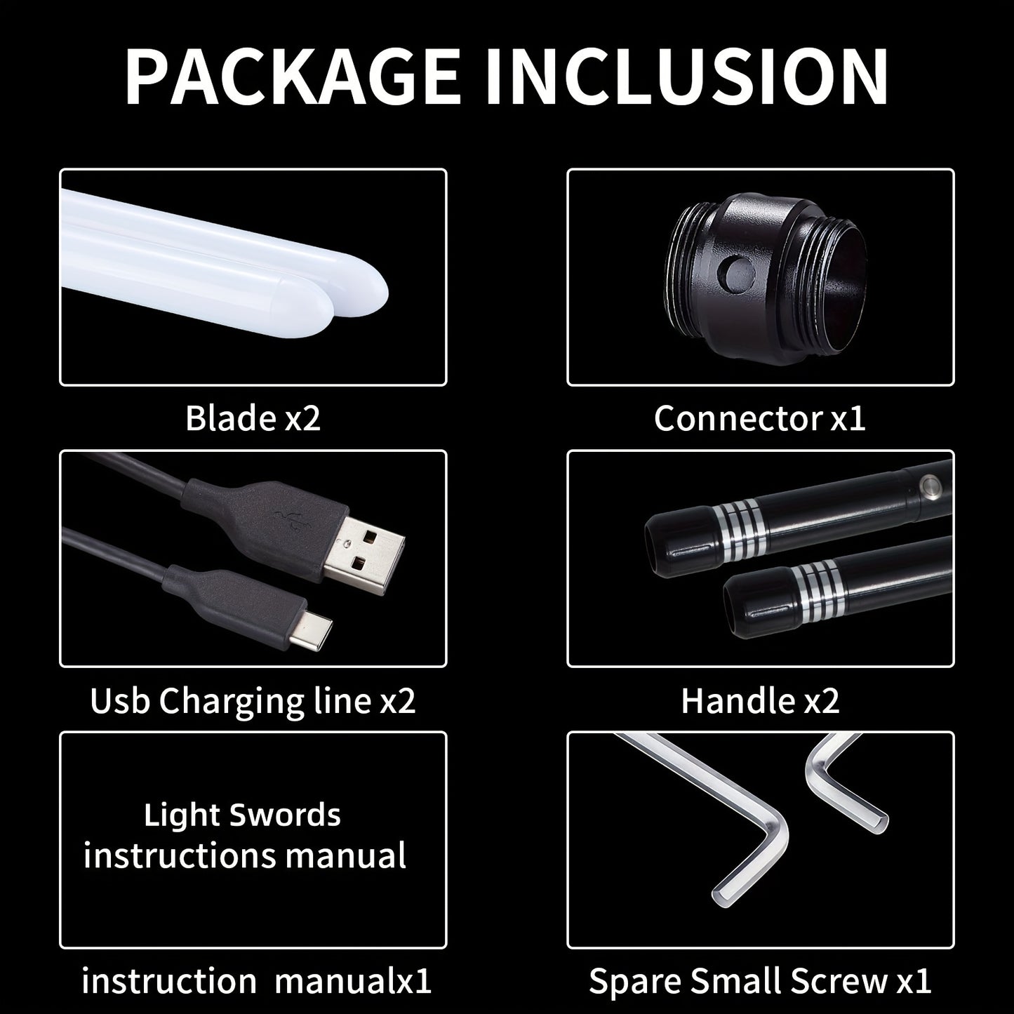 Upgraded Version of 7 Colors Metal Handle Light Sword, Rechargeable Battery, 2-In-1 with 3 Sound Effects, Cosuly Character Performance Props Suitable for Christmas And Halloween 1/2 Pack
