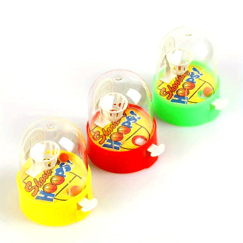 20pcs Mini Desktop Fingers Basketball Shooting Game Toys Youngsters Birthday Party Favors Supplies Pinata Filler Bag Sport Theme Party random color