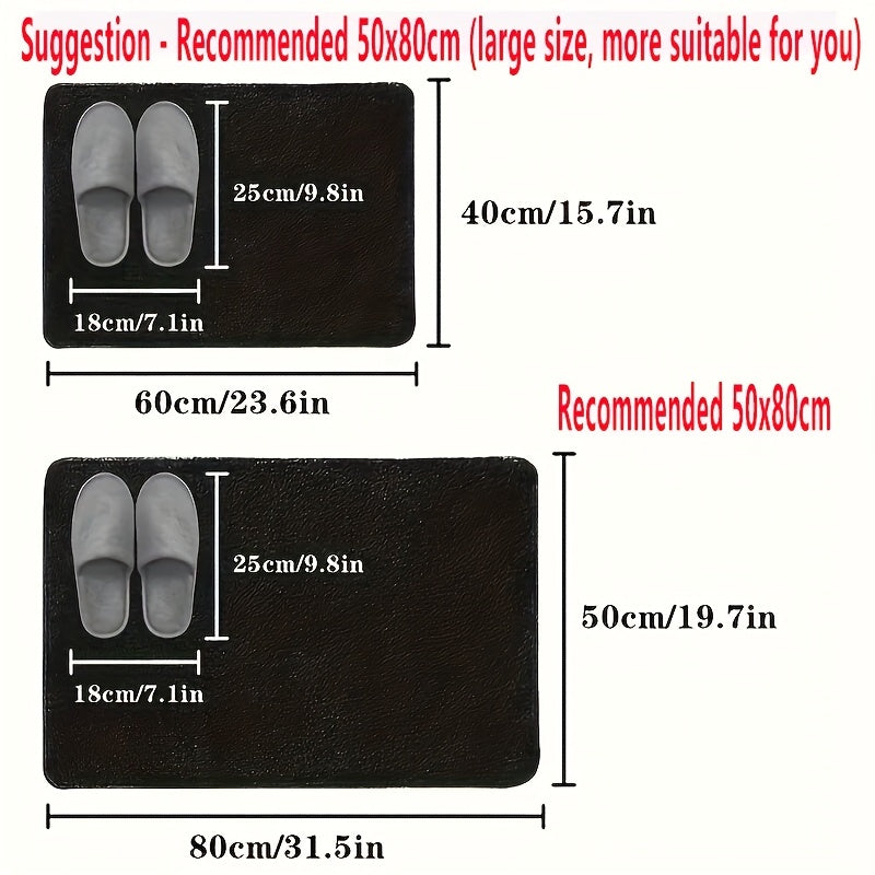 Super Absorbent Bath Mat | 1pc | Non-slip, Soft, Comfortable, Fast And Dry | Bathroom, Shower, Laundry Room, Bedroom, Living Room, Doorway, Kitchen