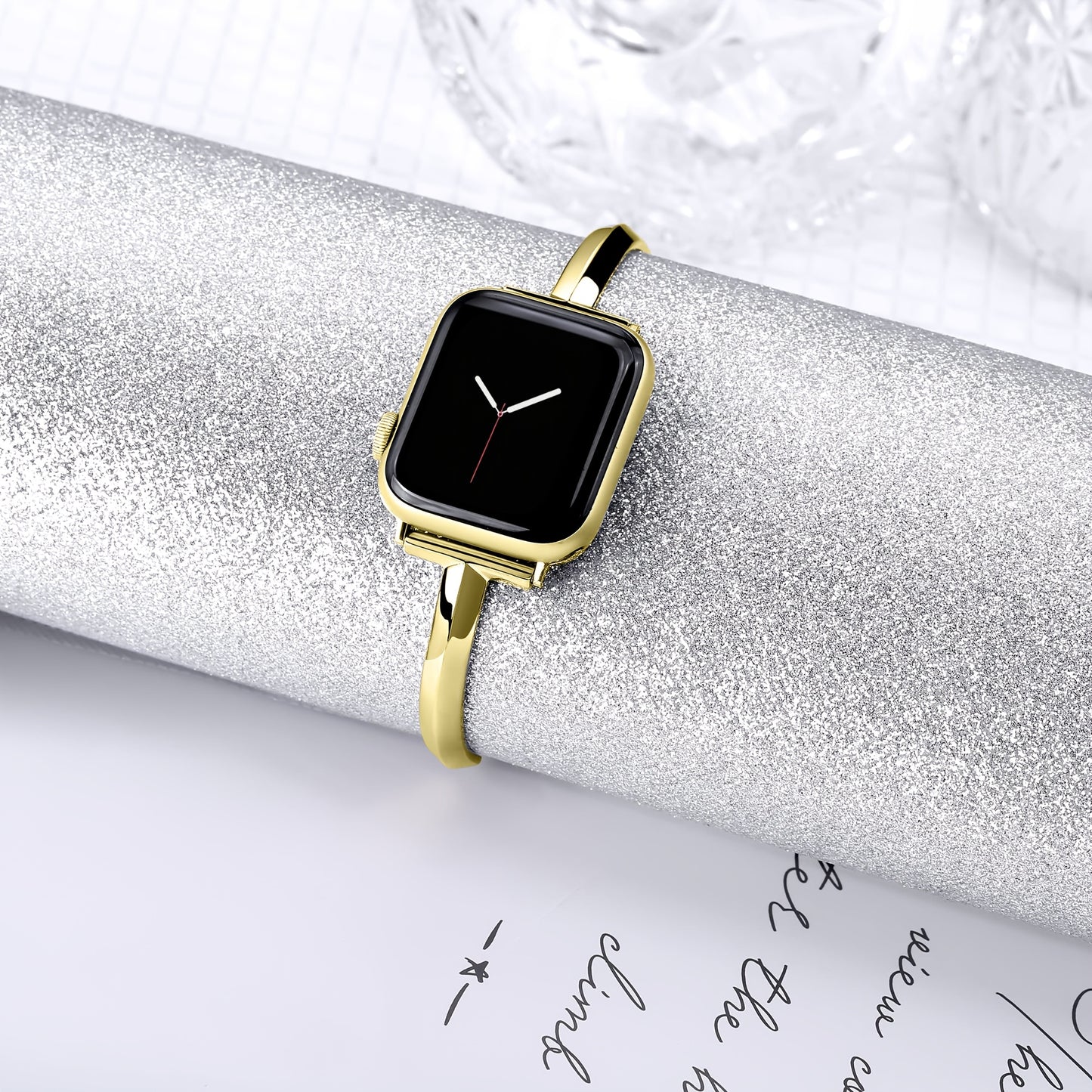 1pc, Women's Simple & Atmospheric T-Shape Strap, Suitable for iwatch38/40/41/42/44/45/46/49mm, Compatible with Apple Watch Ultra1/2/SE/series 10/9/8/7/6/5/4/3/2/1