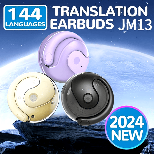 Translation Earphones Supporting Over 100 Languages, Small Coconut Ball Hanging TWS Wireless Earphones, Music Without Delay, Translation Earphones, Conference Recording Translation, Real-Time Voice Translation, Fast Charging, And Free Lanyard