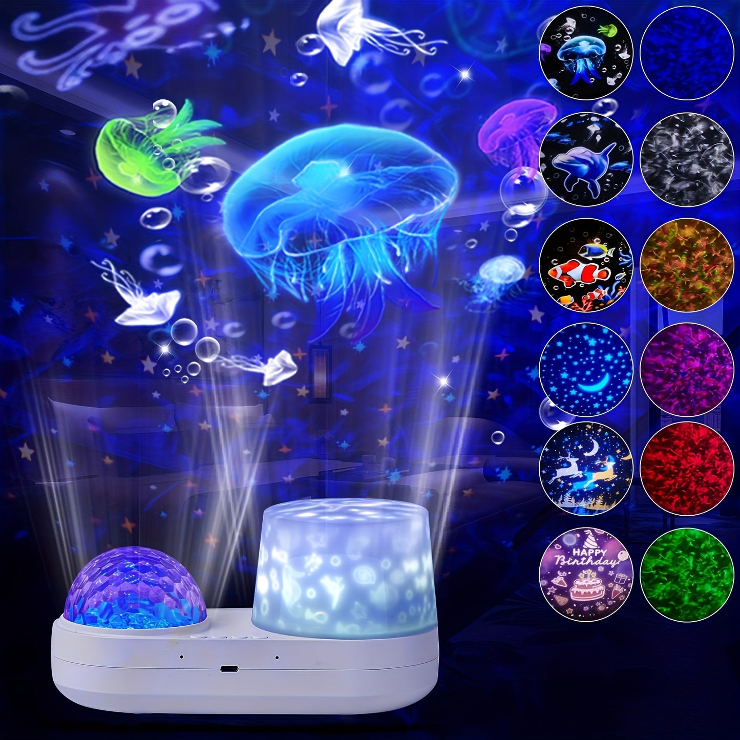 1pc Star LED Night Light Projector Star Ocean Light Girls Toys Suitable for 3-12 Years Old Boys Girls Gifts 3-12 Years Girls Boys Toys Birthday Christmas Gift Bedroom Decor Blue, Best for Christmas