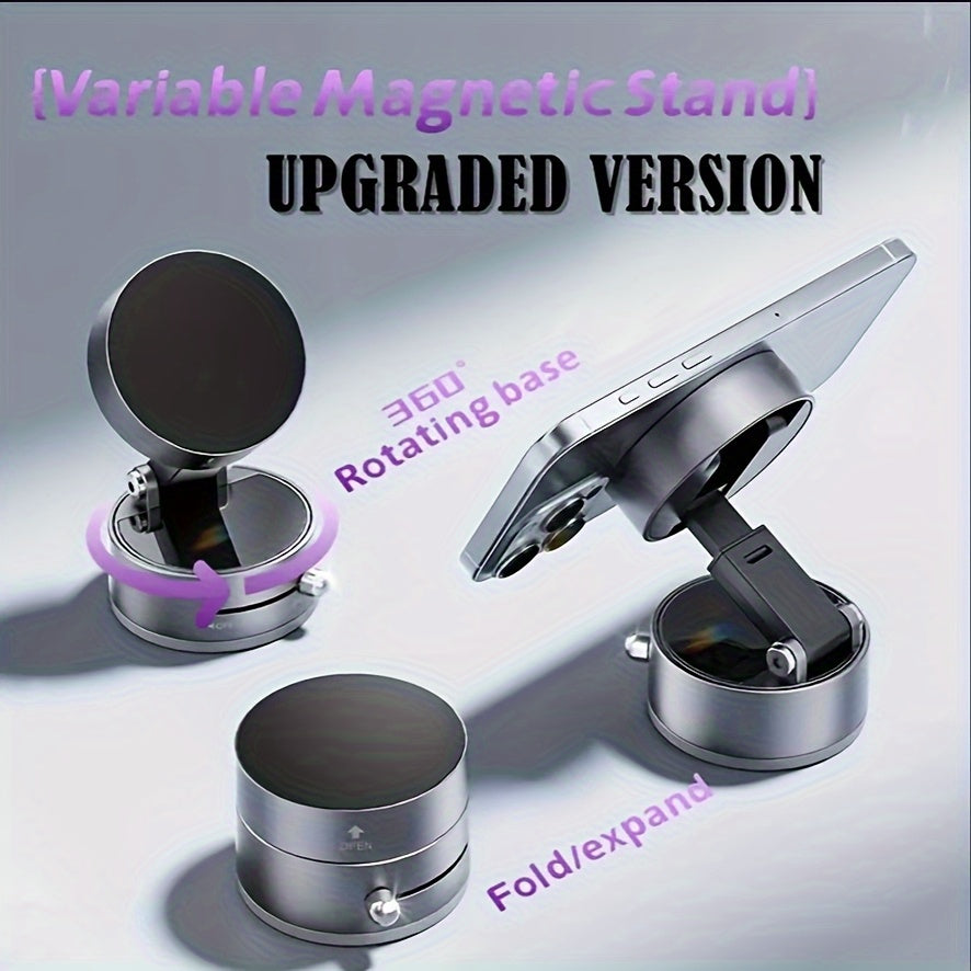 Dual-Use Magnetic Phone Holder for Car & Home - Telescopic Folding Stand with Adjustable Angle, Portable Car Mount & Desk Organizer, Sturdy Hands-Free Design for Safe Driving & Workspace Convenience, Car Phone Holder Mount, Durable Material