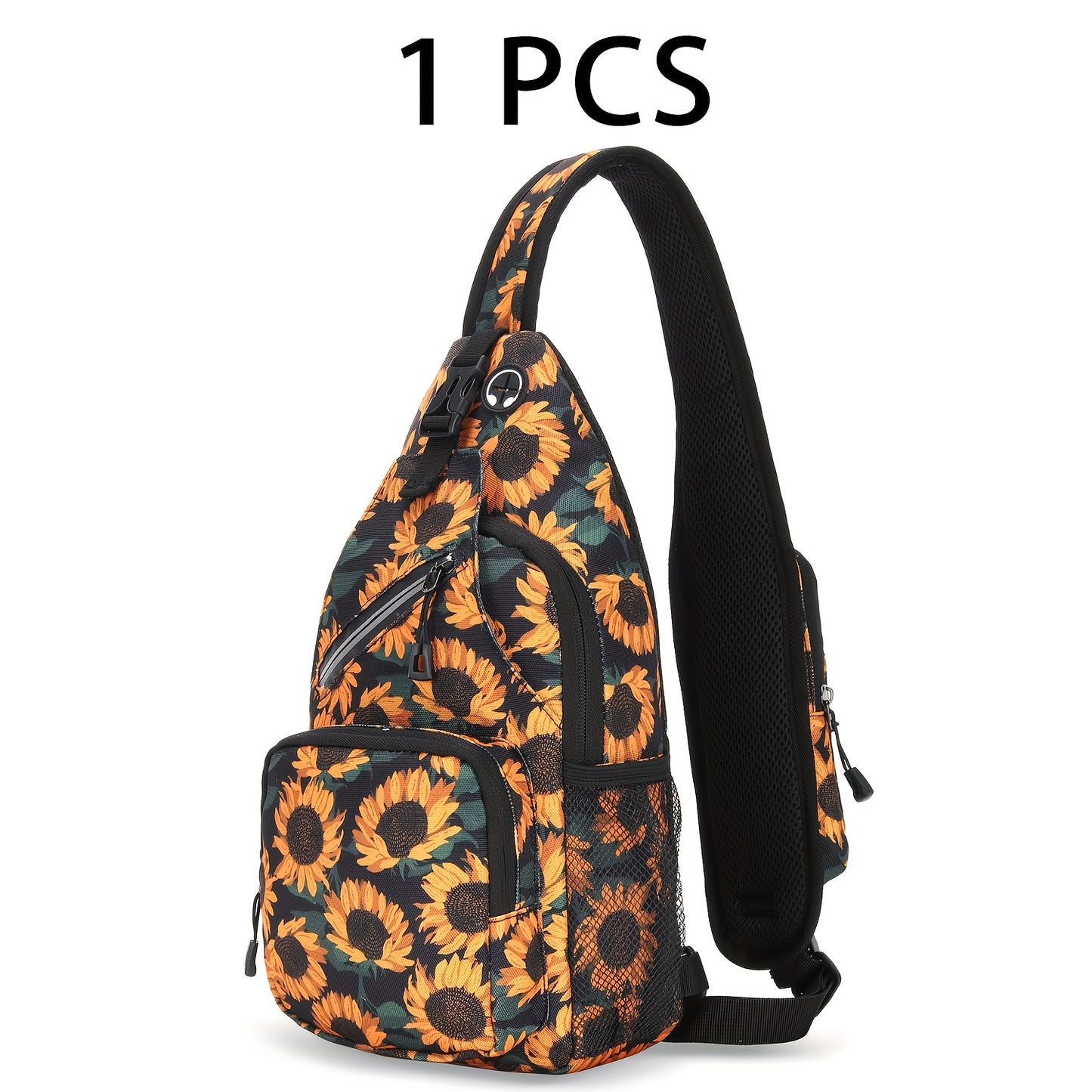Sling Bag Lightweight Crossbody Sling Backpack for Women Men Large Shoulder Chest Bag Daypack for Hiking Traveling