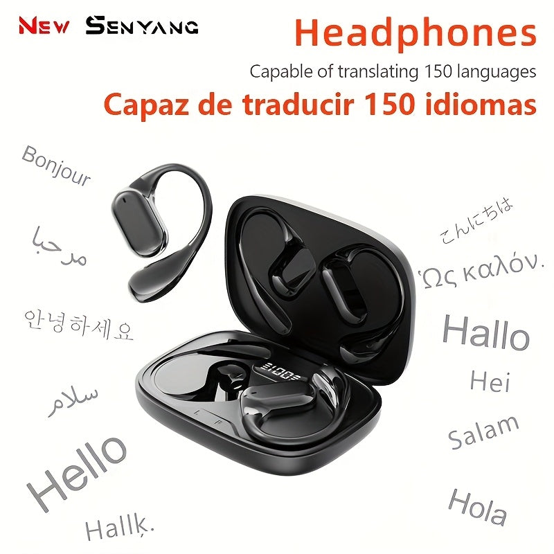2025 New Senyang AI Translation Wireless Earbuds - Comfortable, Noise-Canceling, Touch-Controlled, Multi-Language Support, Rechargeable Lithium Battery, Ideal for Travel, Socializing, Studying, and Sports - Adult Movie and Game Themed, Travel Headphones |