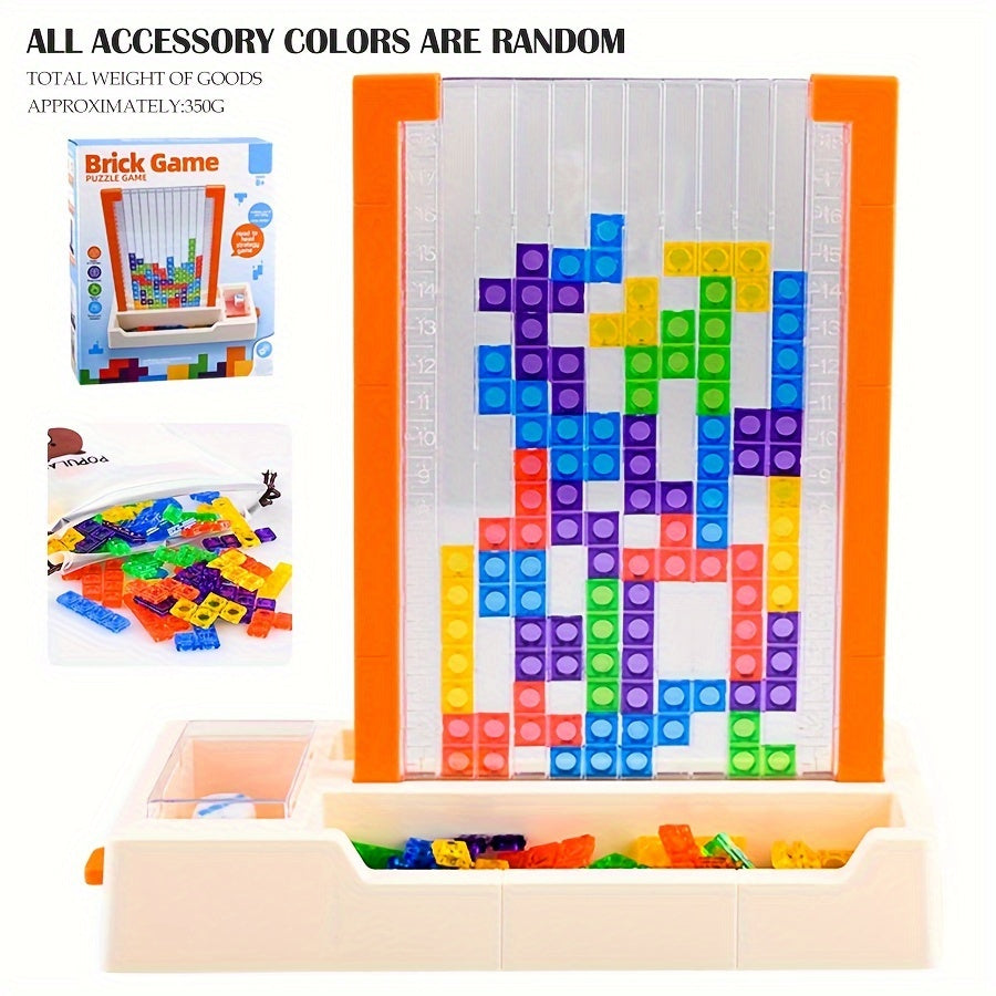 [Creative DIY Brain Teaser] 3D Mixed Color ABS Construction Toys - Creative DIY Stackable Brain Teaser Game Set - Educational Gift for Ages 8+