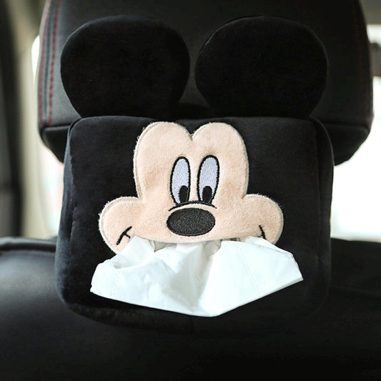 [Portable Multi-Functional Tissue Holder] Cute Plush Animal Car Tissue Box Holder - Portable, Multi-Functional Drawer Design For Women'S Vehicles Cute Car Accessories For Women Tissue Box Holder Car