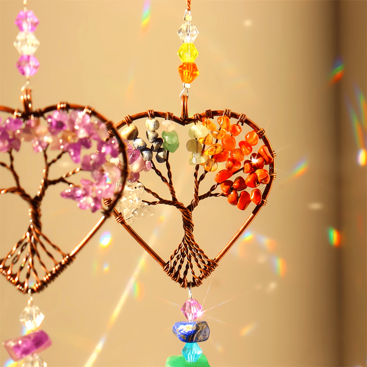1pc/3pcs Tree of Life Sun Catcher Bring Positive Energy into Your Home with this Beautiful Tree of Life Sun Catcher!