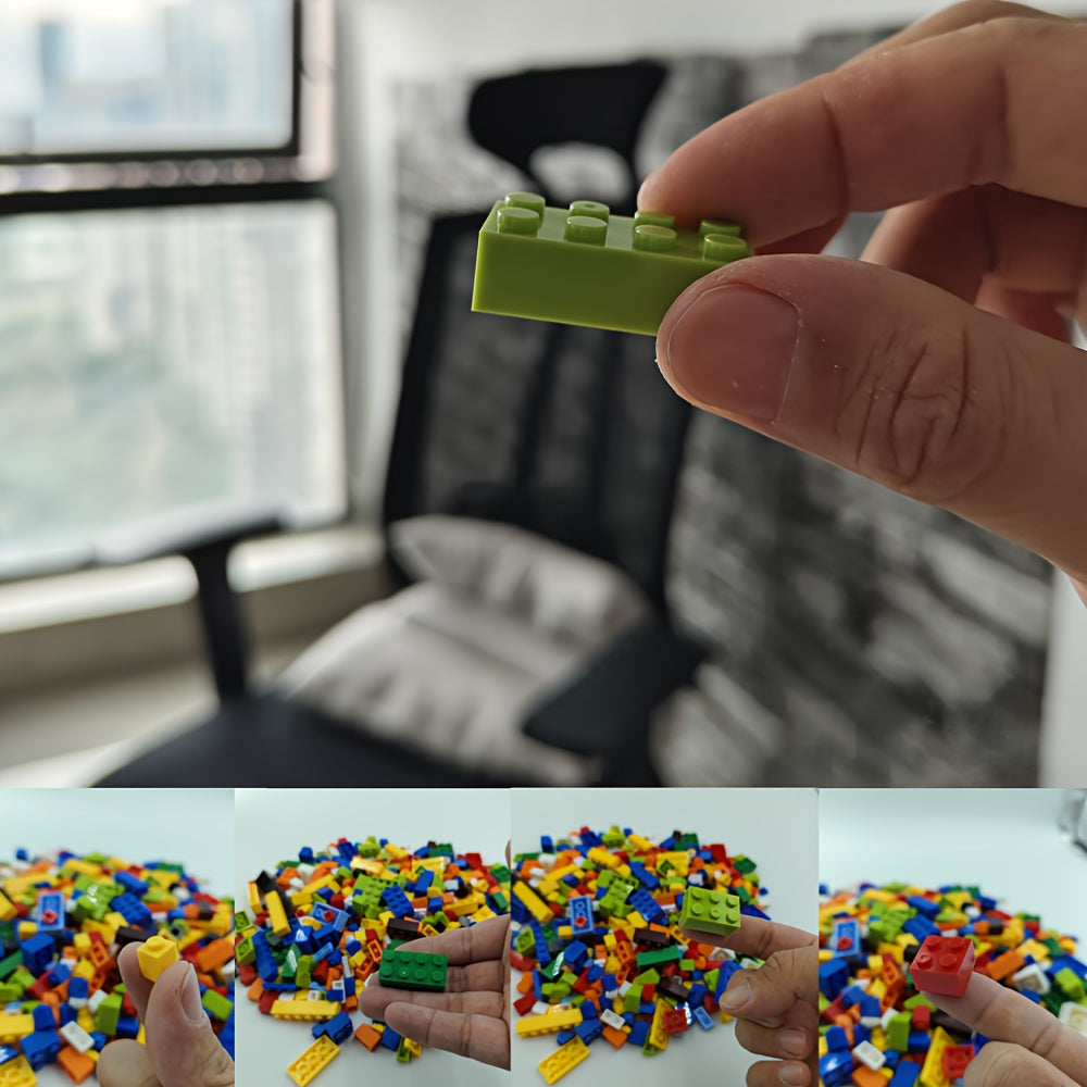 [Colorful Blocks] 500pcs Educational Building Blocks Set | Colorful DIY Construction Toys for Youngsters - Perfect for Boys & Girls, Ideal Christmas, Thanksgiving & Birthday Gifts, Small Particle, Puzzle