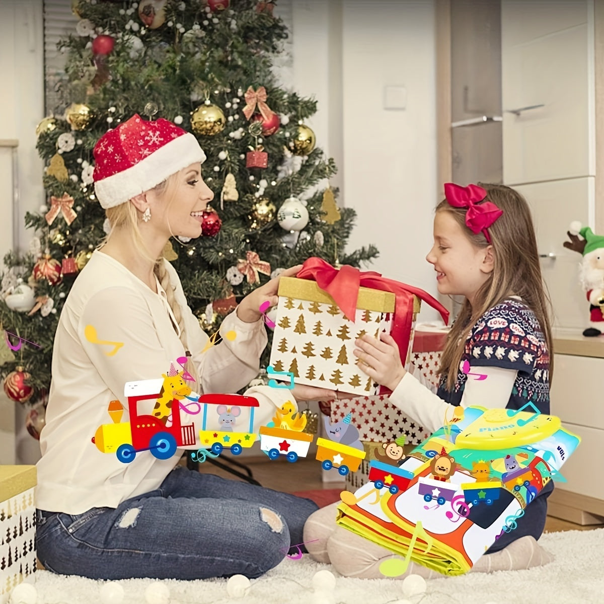[Musical Piano Mat | Kids] 10 Songs | Musical Piano Mat for Kids, Floor Dance Toy | 8 Animal Sounds, 5 Modes, Children's Keyboard Blanket Music Touch Game Mat, Music Early Education Toy, Halloween Christmas Gift for Winter Ramadan Mubarak